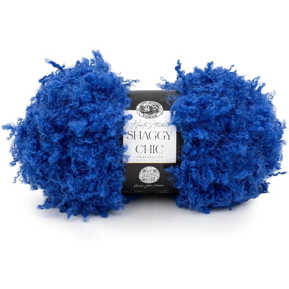 image:imageLion Brand Yarn Shaggy Chic Fashion Yarn for Knitting and Crochet Hot Pink 1 PackBlueberry
