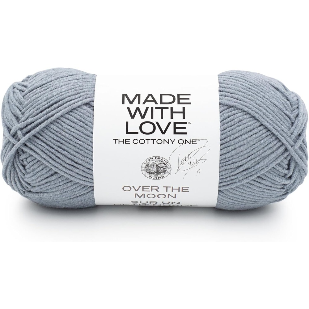 image:imageLion Brand Yarn Tom Daley Made with Love The Cottony One Yarn for Crocheting Knitting and Crafts Red Red Wine 1 Pack Tom Daley Made With Love Cotton Acrylic Yarn for Knitting Crochet Crafts Worsted Fiber for Soft Blankets Hats SweatersOver The Moon