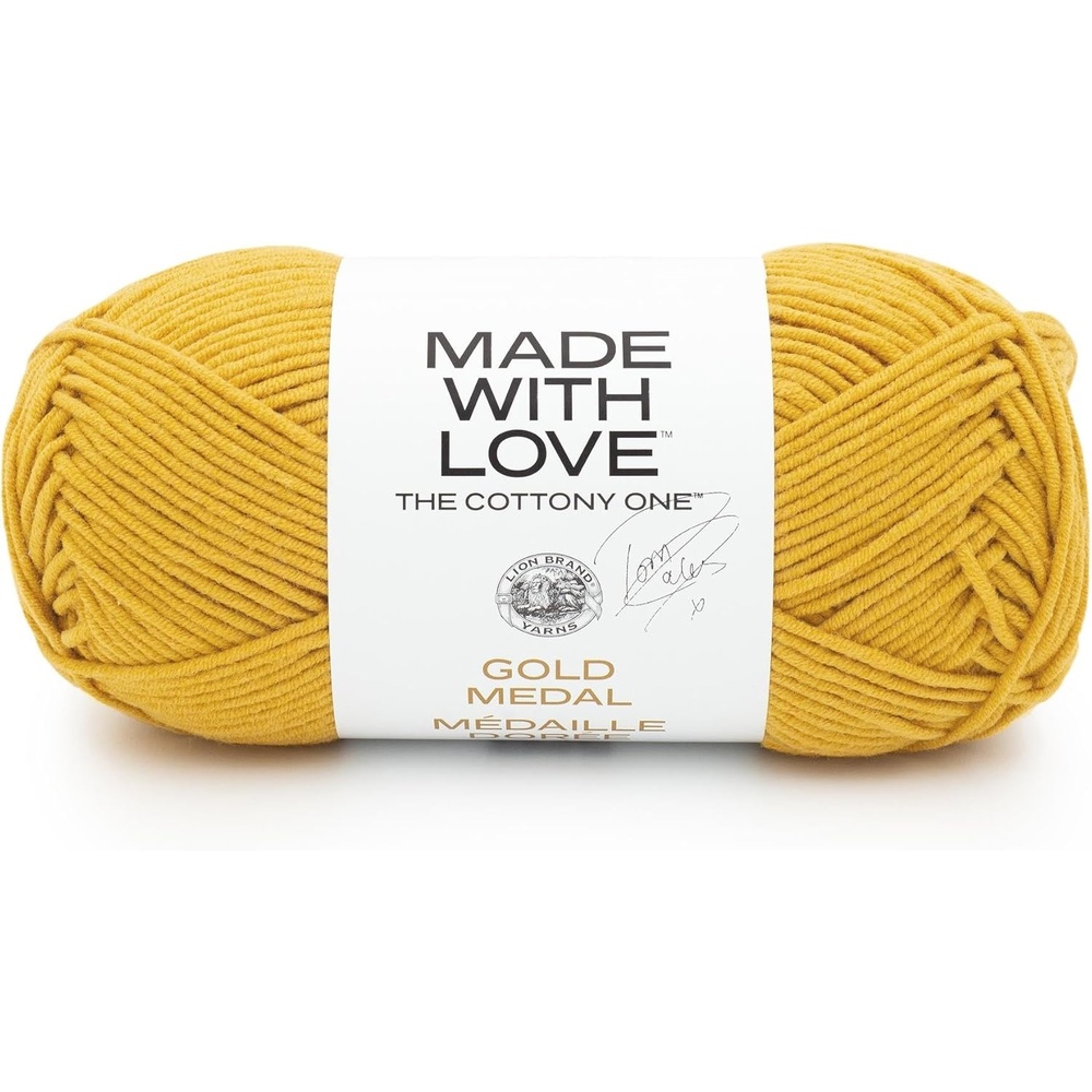 image:imageLion Brand Yarn Tom Daley Made with Love The Cottony One Yarn for Crocheting Knitting and Crafts Red Red Wine 1 Pack Tom Daley Made With Love Cotton Acrylic Yarn for Knitting Crochet Crafts Worsted Fiber for Soft Blankets Hats SweatersGold Medal