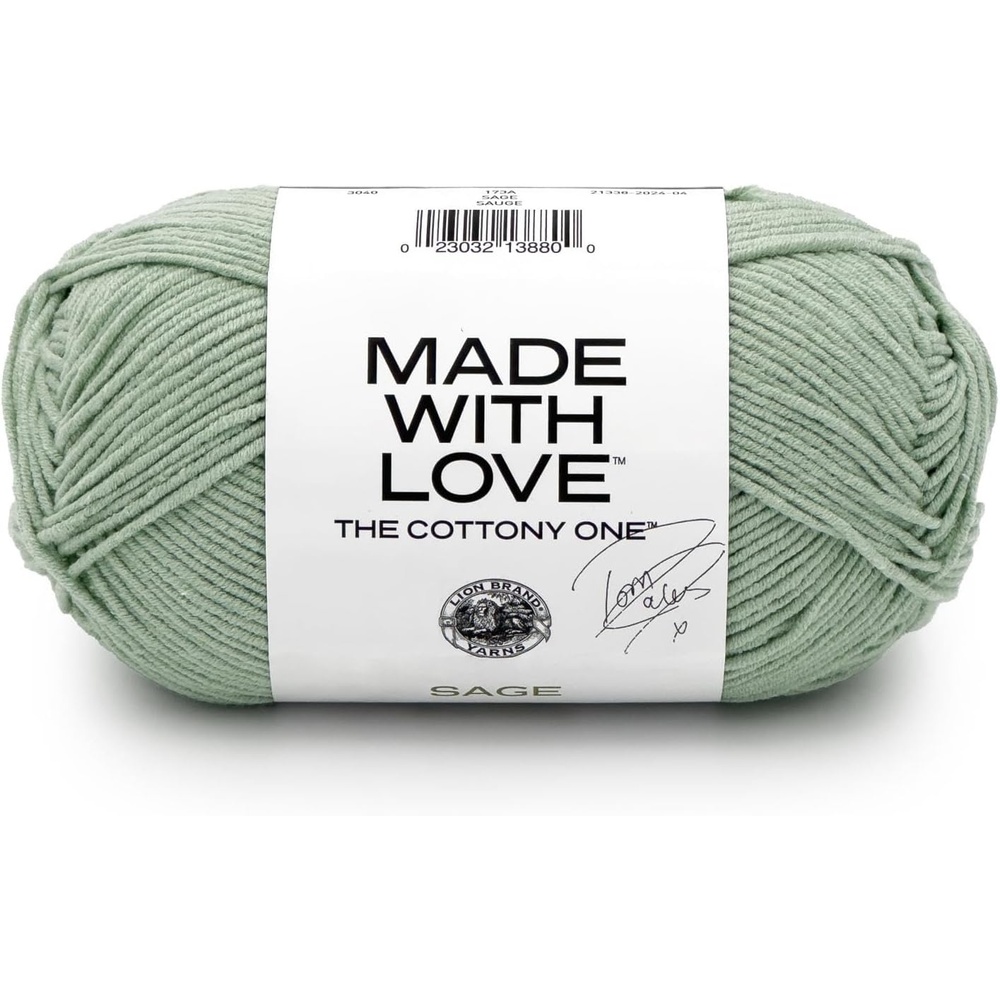 image:imageLion Brand Yarn Tom Daley Made with Love The Cottony One Yarn for Crocheting Knitting and Crafts Red Red Wine 1 Pack Tom Daley Made With Love Cotton Acrylic Yarn for Knitting Crochet Crafts Worsted Fiber for Soft Blankets Hats SweatersSage