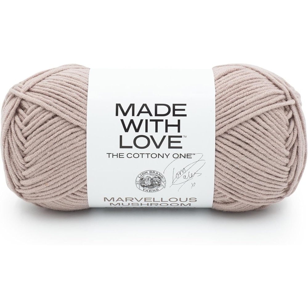 image:imageLion Brand Yarn Tom Daley Made with Love The Cottony One Yarn for Crocheting Knitting and Crafts Red Red Wine 1 Pack Tom Daley Made With Love Cotton Acrylic Yarn for Knitting Crochet Crafts Worsted Fiber for Soft Blankets Hats SweatersMarvellous Mushroom