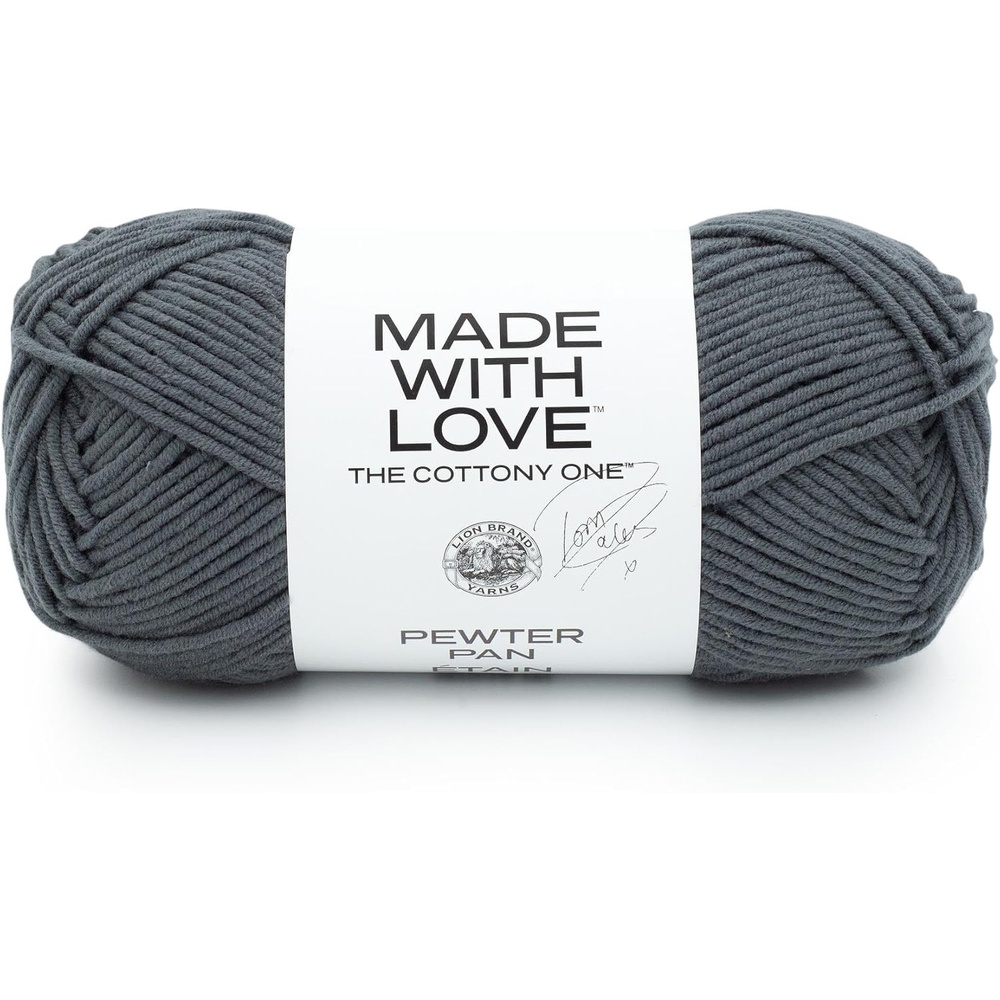 image:imageLion Brand Yarn Tom Daley Made with Love The Cottony One Yarn for Crocheting Knitting and Crafts Red Red Wine 1 Pack Tom Daley Made With Love Cotton Acrylic Yarn for Knitting Crochet Crafts Worsted Fiber for Soft Blankets Hats SweatersPewter Pan
