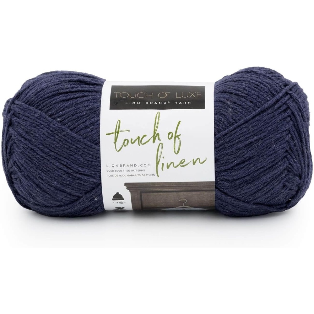 image:imageLion Brand Yarn Touch of Linen Yarn FogIndigo