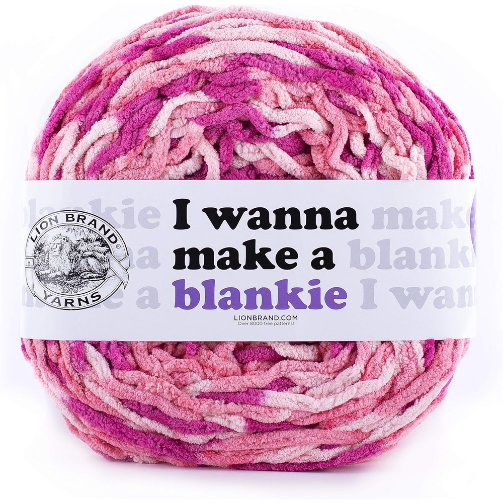 image:imageLion Brand Yarn Wanna Make a Blankie Yarn Zinnia