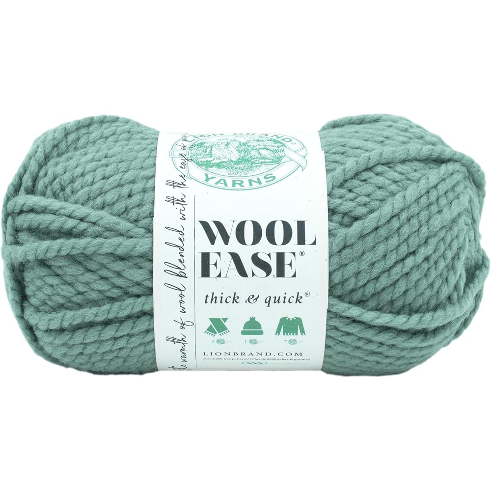 image:imageLion Brand Yarn WoolEase Thick amp Quick Yarn Celebration White 3 Pack Super Bulky Wool Acrylic Blend Fiber for Soft Hats Sweaters Chunky Blankets Yarn for Crochet Knitting Crafts WeavingSucculent