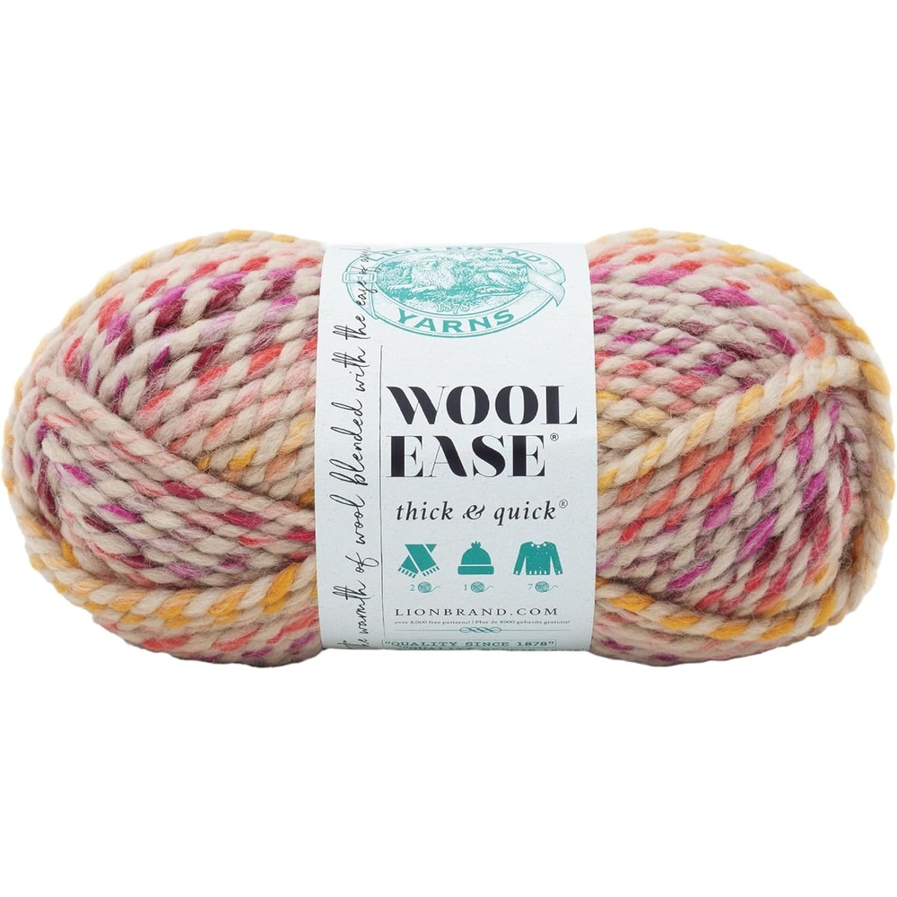 image:imageLion Brand Yarn WoolEase Thick amp Quick Yarn Celebration White 3 Pack Super Bulky Wool Acrylic Blend Fiber for Soft Hats Sweaters Chunky Blankets Yarn for Crochet Knitting Crafts WeavingSpice Market