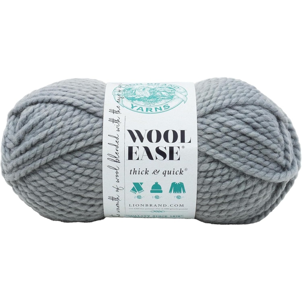 image:imageLion Brand Yarn WoolEase Thick amp Quick Yarn Celebration White 3 Pack Super Bulky Wool Acrylic Blend Fiber for Soft Hats Sweaters Chunky Blankets Yarn for Crochet Knitting Crafts WeavingSlate
