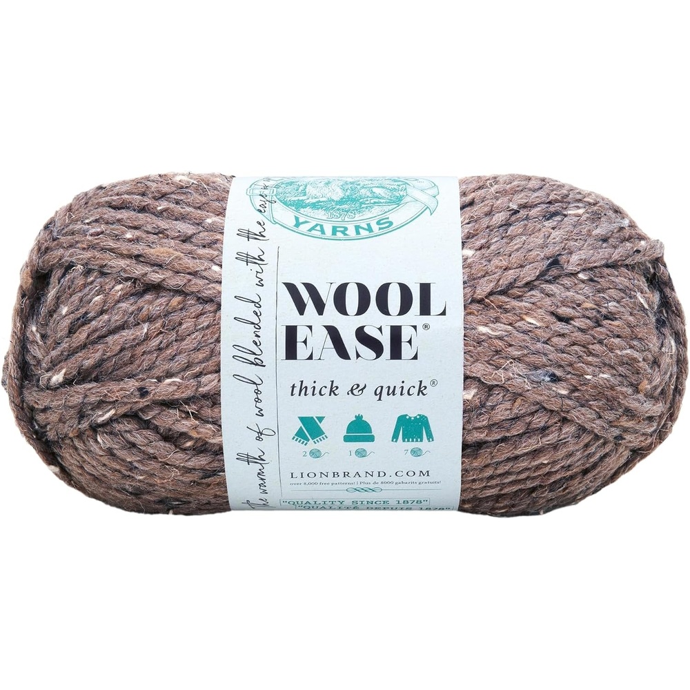 image:imageLion Brand Yarn WoolEase Thick amp Quick Yarn Celebration White 3 Pack Super Bulky Wool Acrylic Blend Fiber for Soft Hats Sweaters Chunky Blankets Yarn for Crochet Knitting Crafts WeavingBarley