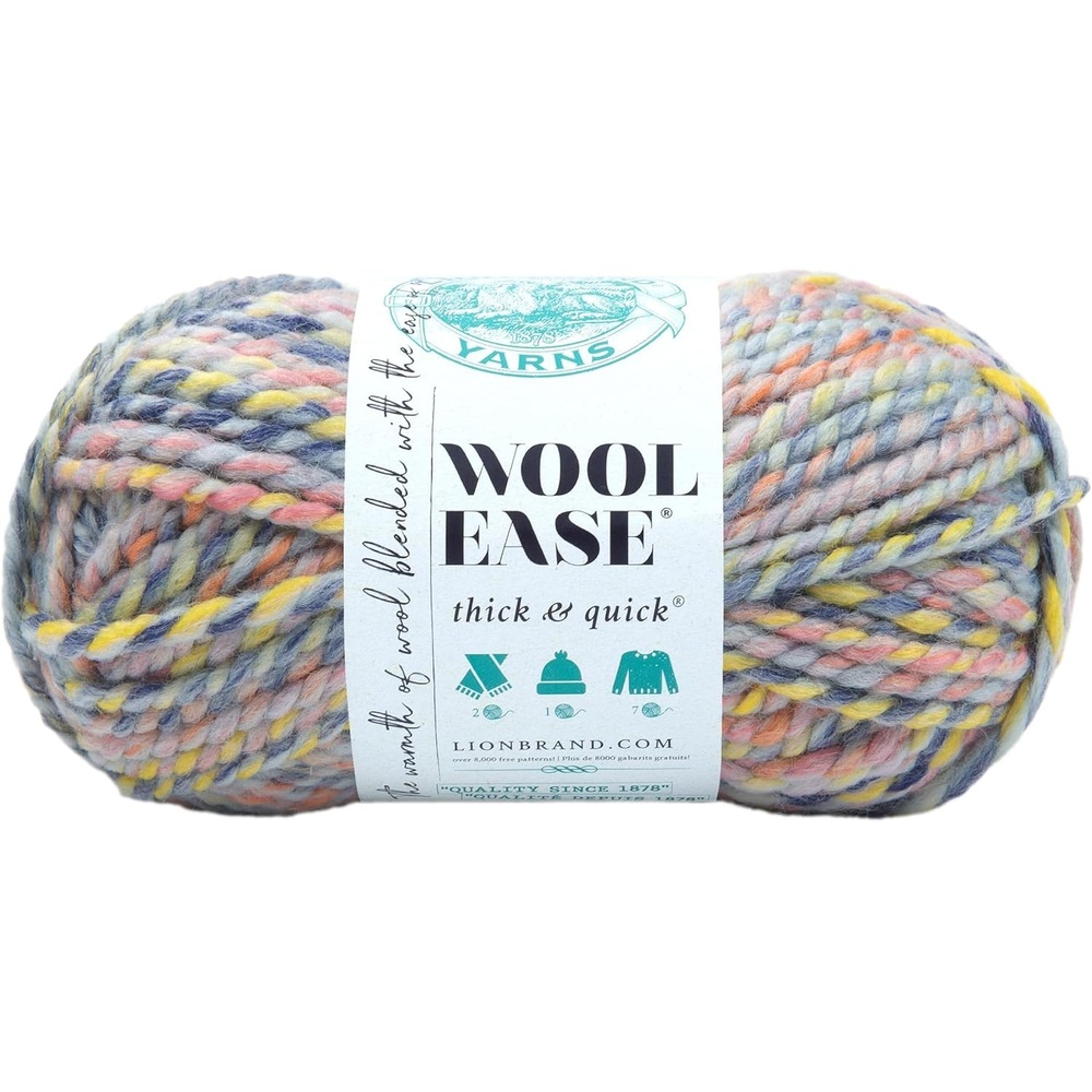 image:imageLion Brand Yarn WoolEase Thick amp Quick Yarn Celebration White 3 Pack Super Bulky Wool Acrylic Blend Fiber for Soft Hats Sweaters Chunky Blankets Yarn for Crochet Knitting Crafts WeavingDreamcatcher