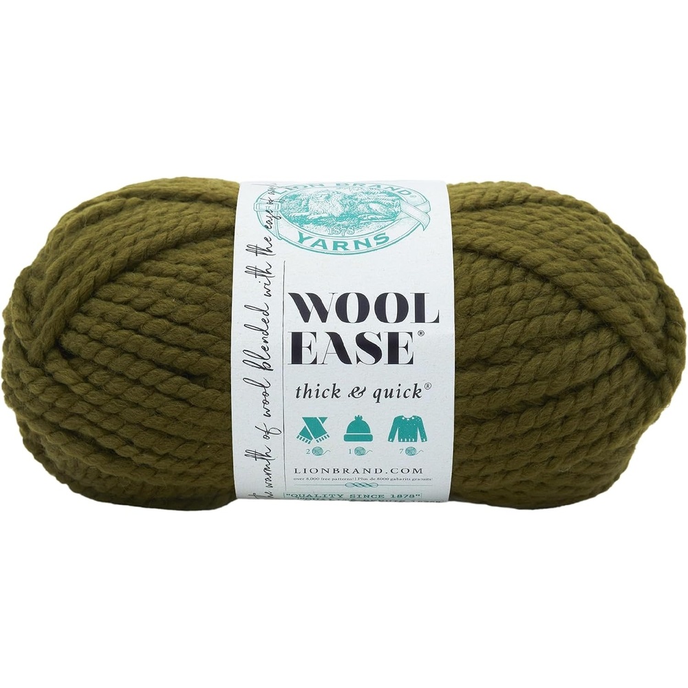 image:imageLion Brand Yarn WoolEase Thick amp Quick Yarn Celebration White 3 Pack Super Bulky Wool Acrylic Blend Fiber for Soft Hats Sweaters Chunky Blankets Yarn for Crochet Knitting Crafts WeavingCilantro