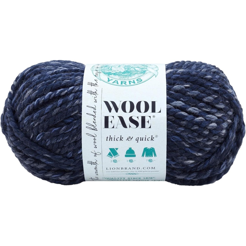 image:imageLion Brand Yarn WoolEase Thick amp Quick Yarn Celebration White 3 Pack Super Bulky Wool Acrylic Blend Fiber for Soft Hats Sweaters Chunky Blankets Yarn for Crochet Knitting Crafts WeavingRiver Run