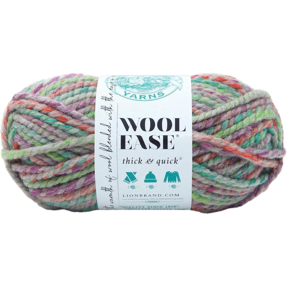 image:imageLion Brand Yarn WoolEase Thick and Quick Yarn Soft and Bulky Yarn for Knitting Crocheting and Crafting 3 Pack Abalone Super Bulky Wool Acrylic Blend Fiber for Soft Hats Sweaters Chunky Blankets Yarn for Crochet Knitting Crafts WeavingEden