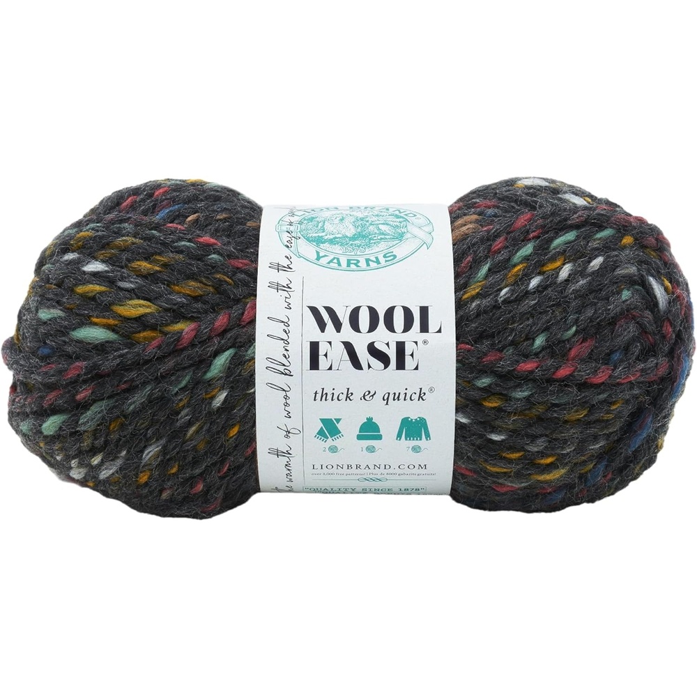 image:imageLion Brand Yarn WoolEase Thick and Quick Yarn Soft and Bulky Yarn for Knitting Crocheting and Crafting 3 Pack Abalone Super Bulky Wool Acrylic Blend Fiber for Soft Hats Sweaters Chunky Blankets Yarn for Crochet Knitting Crafts WeavingBedrock