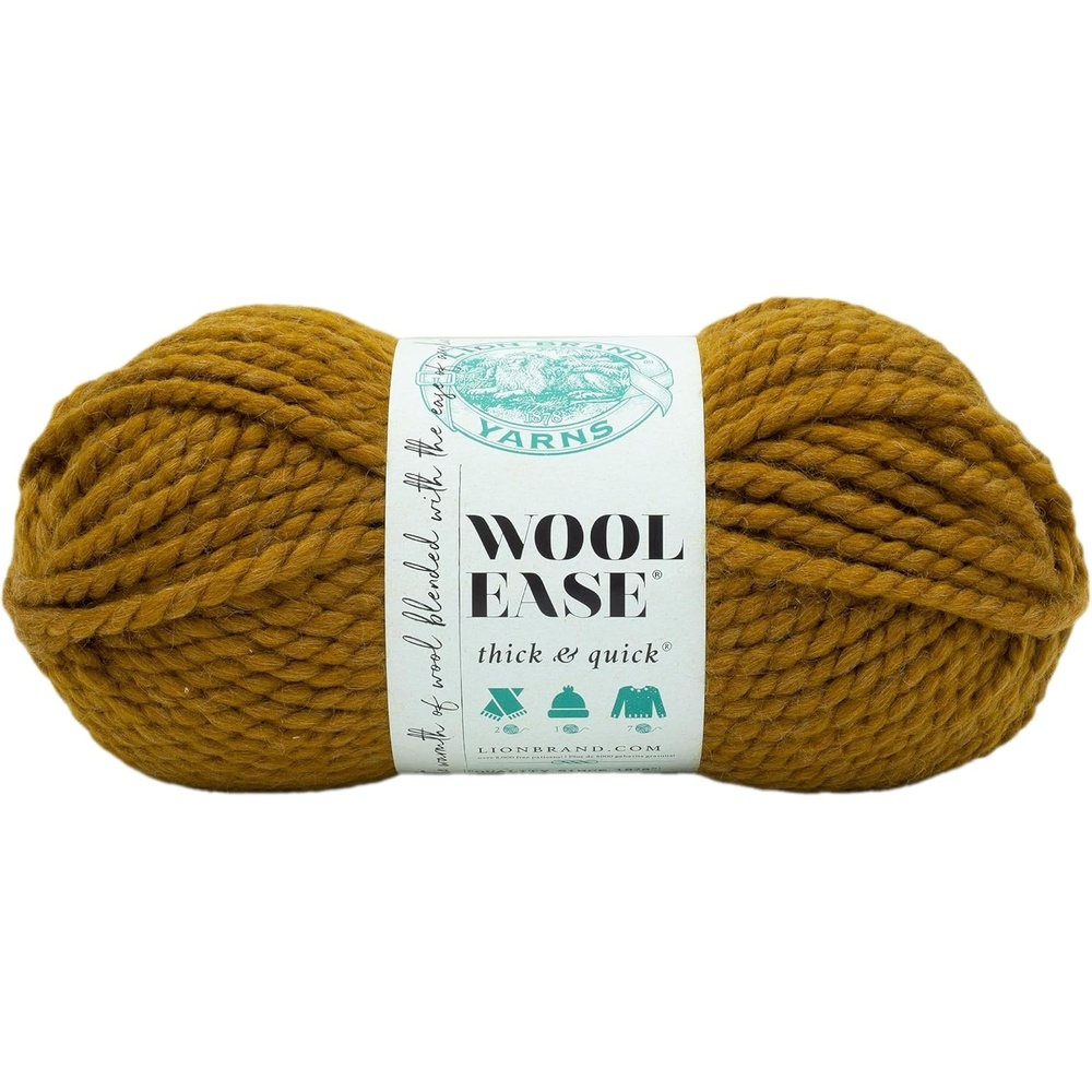 image:imageLion Brand Yarn WoolEase Thick and Quick Yarn Soft and Bulky Yarn for Knitting Crocheting and Crafting 3 Pack Abalone Super Bulky Wool Acrylic Blend Fiber for Soft Hats Sweaters Chunky Blankets Yarn for Crochet Knitting Crafts WeavingFlax