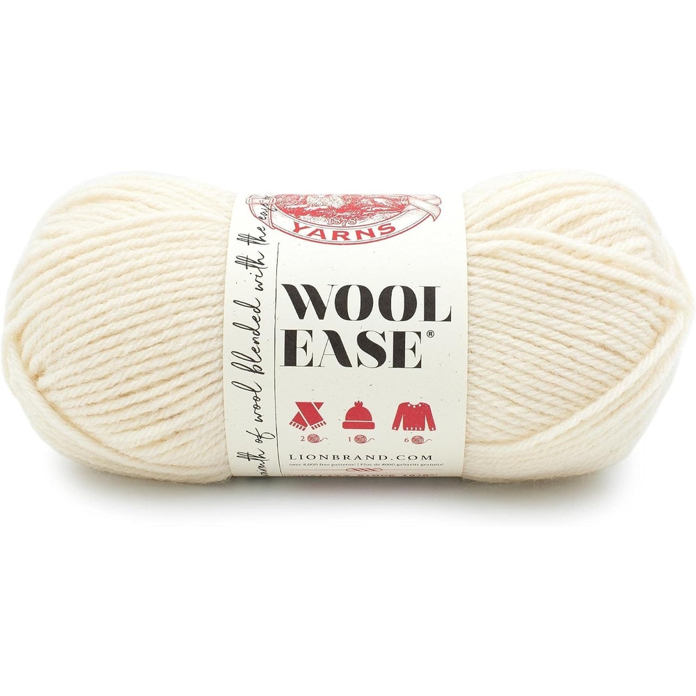 image:imageLion Brand Yarn WoolEase Yarn WorstedWeight Yarn for Knitting and Crocheting 1 Pack IcicleFisherman