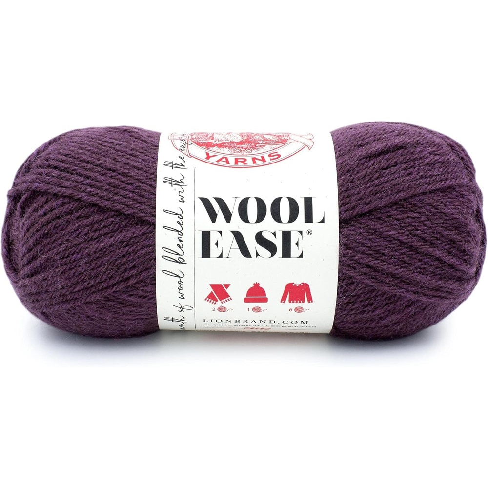 image:imageLion Brand Yarn WoolEase Yarn WorstedWeight Yarn for Knitting and Crocheting 1 Pack IcicleRaindrops