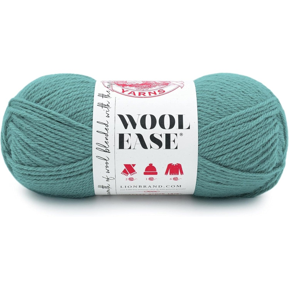image:imageLion Brand Yarn WoolEase Yarn WorstedWeight Yarn for Knitting and Crocheting 1 Pack IcicleStillwater