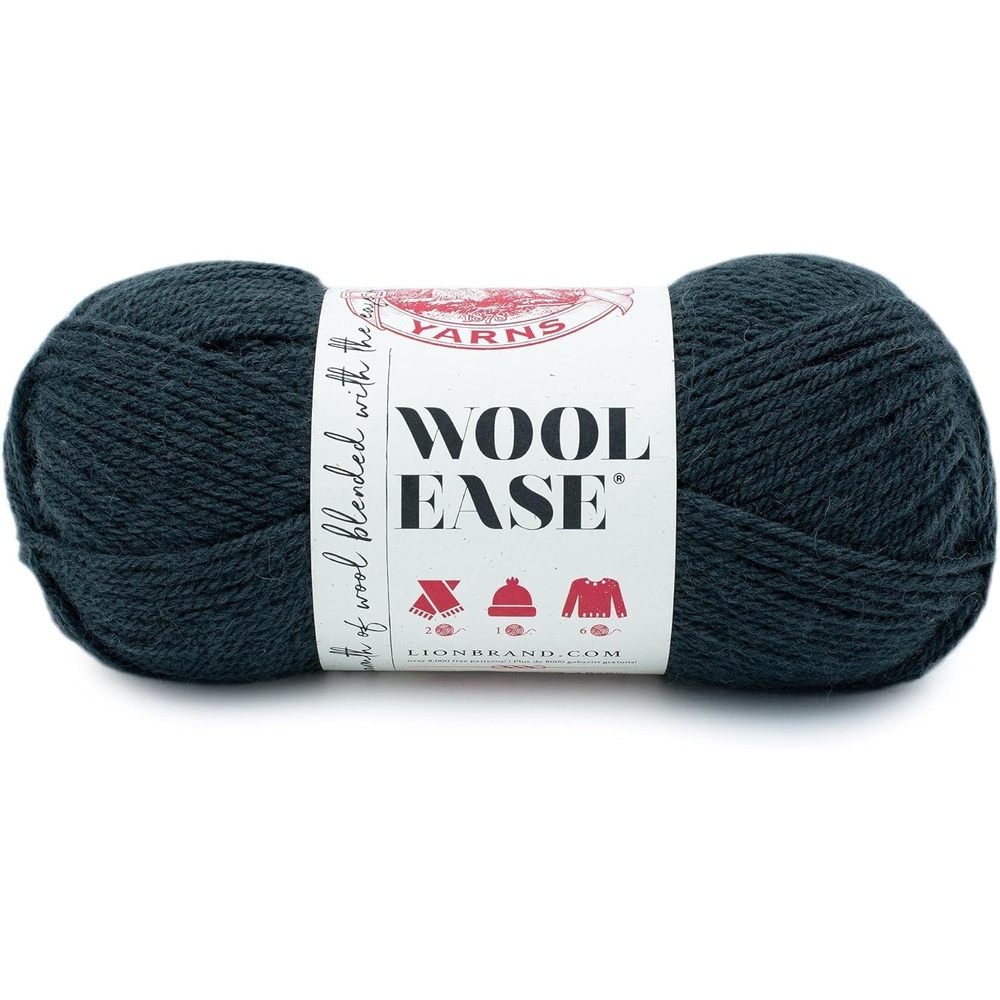 image:imageLion Brand Yarn WoolEase Yarn WorstedWeight Yarn for Knitting and Crocheting 1 Pack Natural HeatherFlint