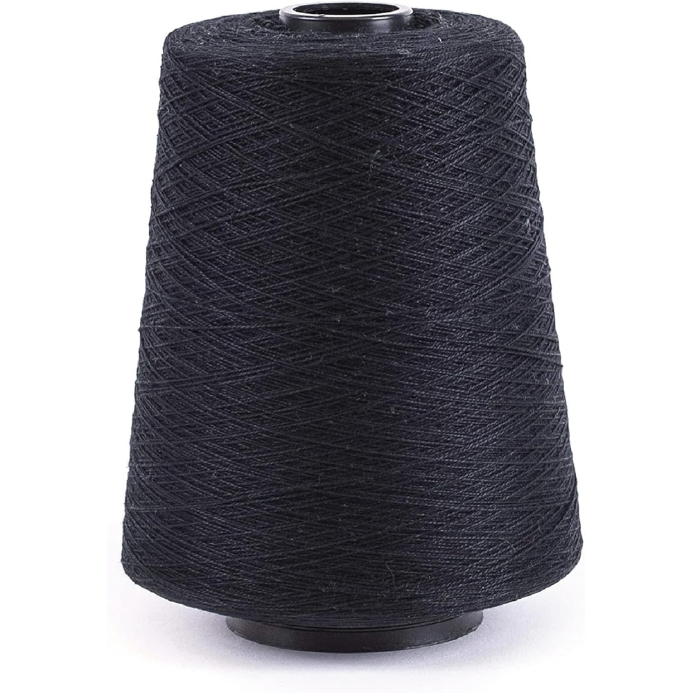 image:imageSilk City Fibers 102 Perle Mercerized Cotton Yarn for Machine Knitting Weaving and Crochet Pompeii Dust 1 Cone Designer Yarn for Premium Garments Delicate Shawls and Lace Weight ProjectsBlack