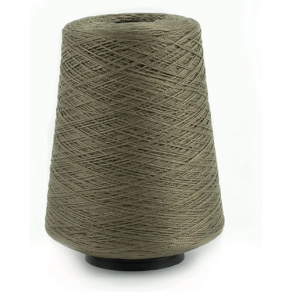 image:imageSilk City Fibers 52 Perle Mercerized Cotton Yarn for Machine Knitting Weaving and Crochet Hemp 1 Cone Designer Yarn for Premium Garments Delicate Shawls and Fingering Weight ProjectsDill