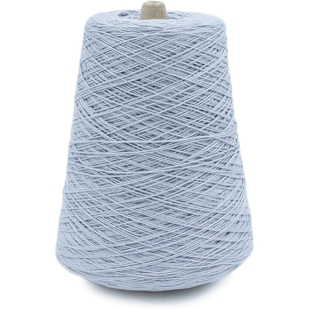 image:imageSilk City Fibers 52 Perle Mercerized Cotton Yarn for Machine Knitting Weaving and Crochet Hemp 1 Cone Designer Yarn for Premium Garments Delicate Shawls and Fingering Weight ProjectsChrome