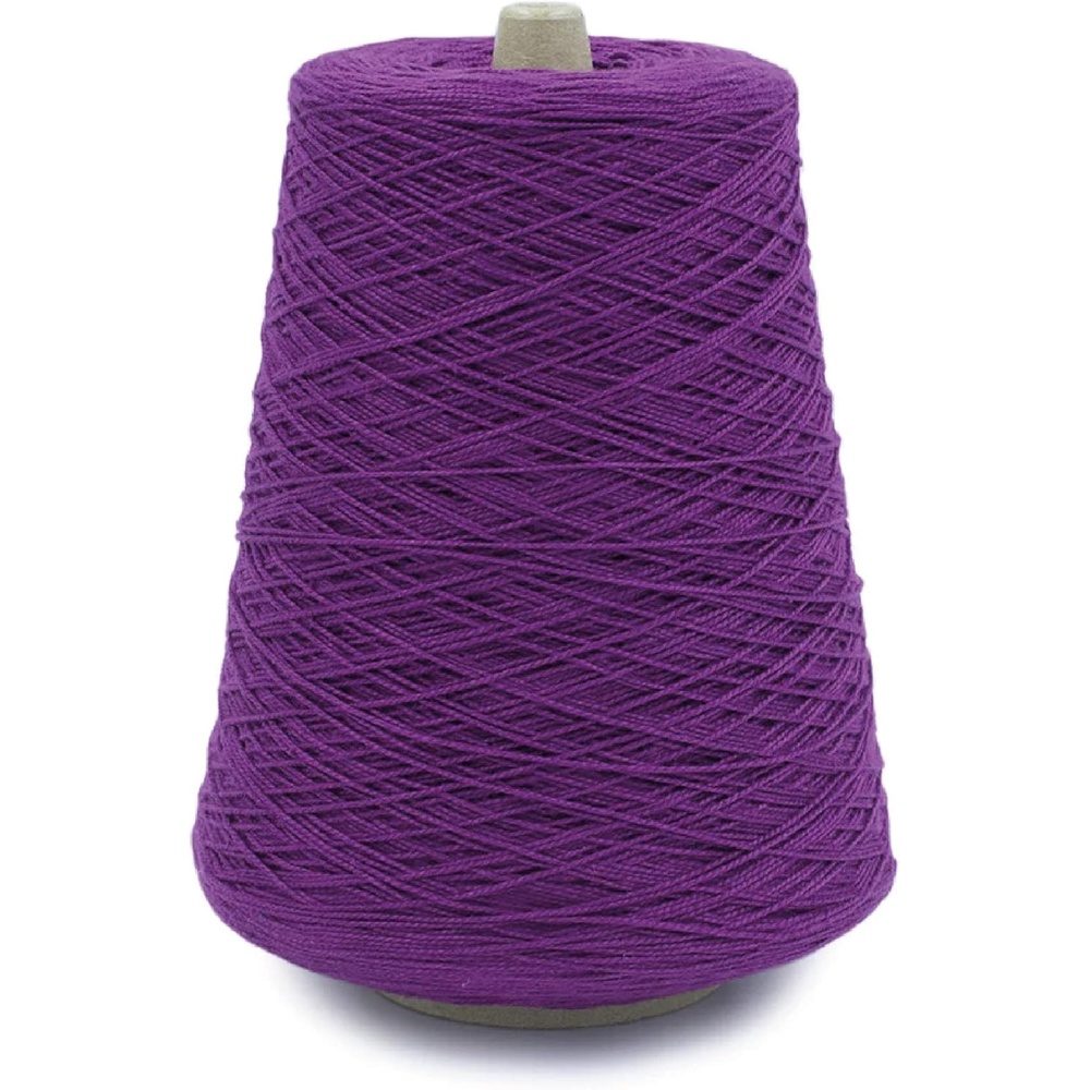 image:imageSilk City Fibers 52 Perle Mercerized Cotton Yarn for Machine Knitting Weaving and Crochet Hemp 1 Cone Designer Yarn for Premium Garments Delicate Shawls and Fingering Weight ProjectsWineberry