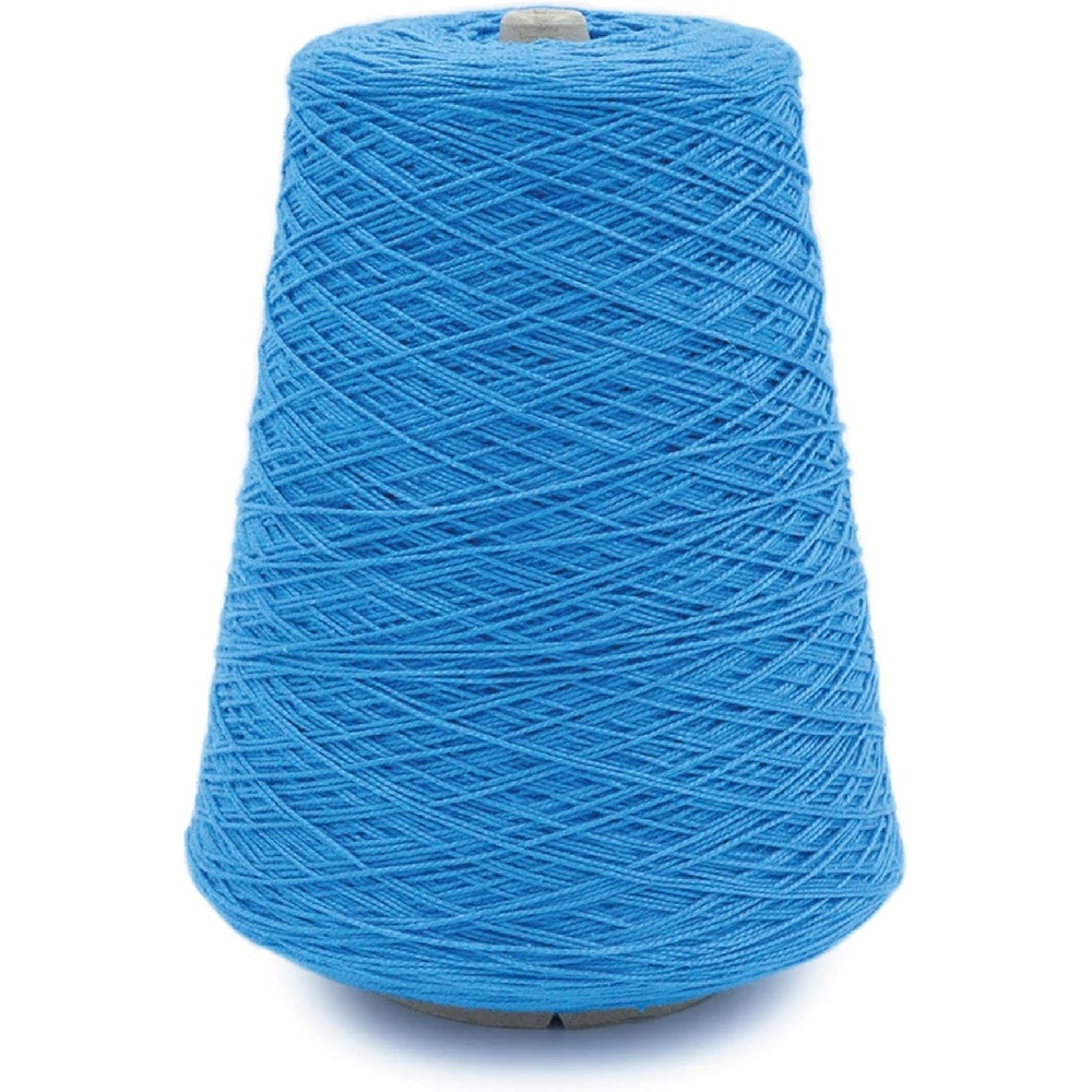 image:imageSilk City Fibers 52 Perle Mercerized Cotton Yarn for Machine Knitting Weaving and Crochet Hemp 1 Cone Designer Yarn for Premium Garments Delicate Shawls and Fingering Weight ProjectsAzurite