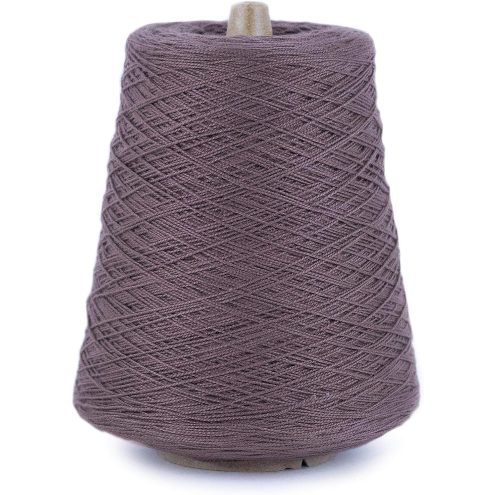 image:imageSilk City Fibers 52 Perle Mercerized Cotton Yarn for Machine Knitting Weaving and Crochet Hemp 1 Cone Designer Yarn for Premium Garments Delicate Shawls and Fingering Weight ProjectsMocha