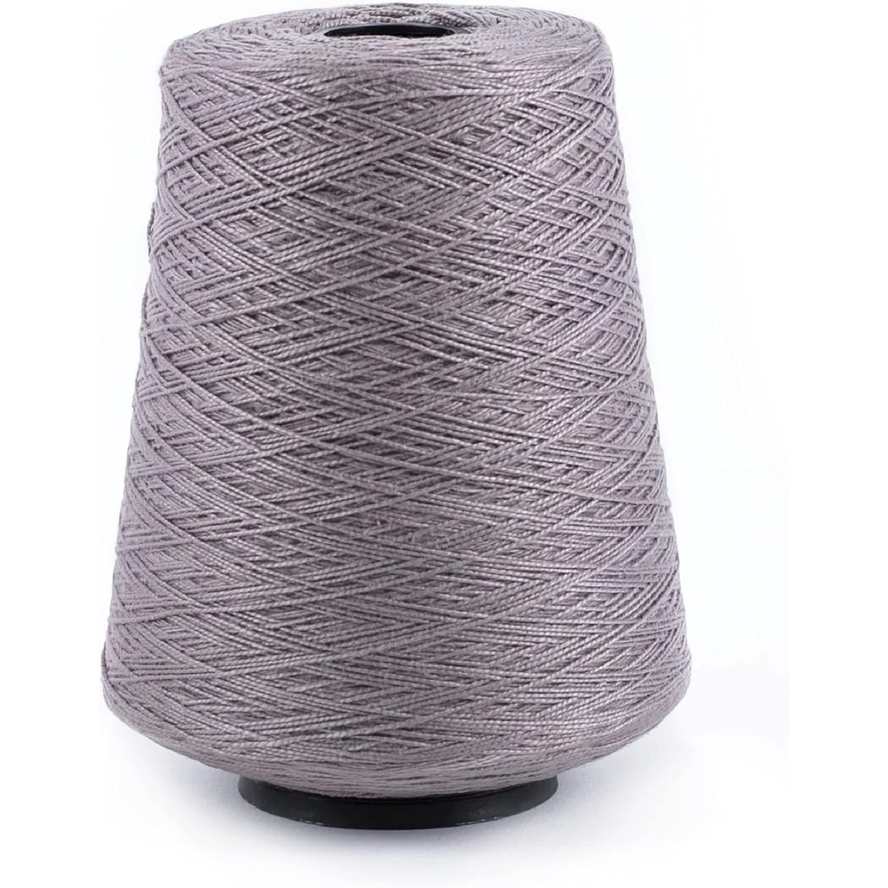 image:imageSilk City Fibers 52 Perle Mercerized Cotton Yarn for Machine Knitting Weaving and Crochet Hemp 1 Cone Designer Yarn for Premium Garments Delicate Shawls and Fingering Weight ProjectsSilver Birch