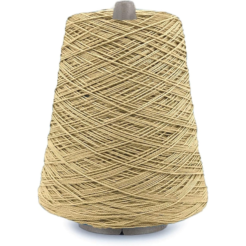 image:imageSilk City Fibers 52 Perle Mercerized Cotton Yarn for Machine Knitting Weaving and Crochet Hemp 1 Cone Designer Yarn for Premium Garments Delicate Shawls and Fingering Weight ProjectsLinen