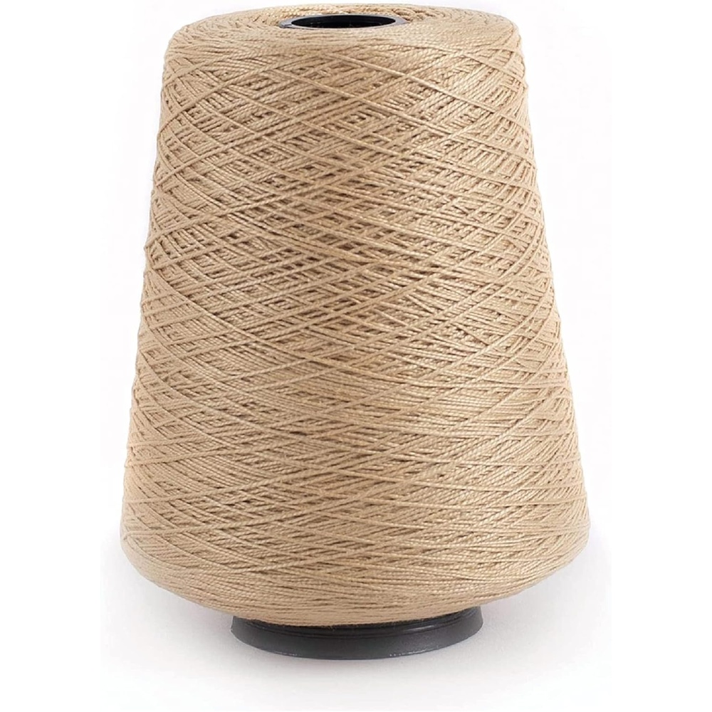 image:imageSilk City Fibers 52 Perle Mercerized Cotton Yarn for Machine Knitting Weaving and Crochet Hemp 1 Cone Designer Yarn for Premium Garments Delicate Shawls and Fingering Weight ProjectsHarvest