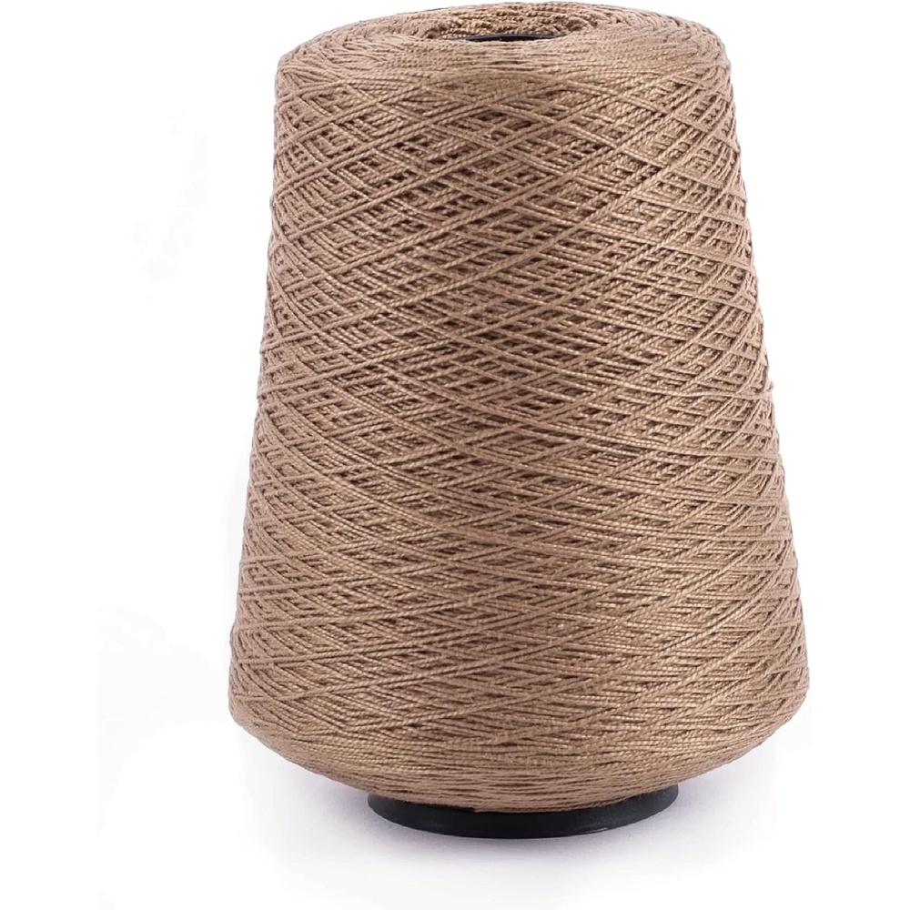 image:imageSilk City Fibers 52 Perle Mercerized Cotton Yarn for Machine Knitting Weaving and Crochet Hemp 1 Cone Designer Yarn for Premium Garments Delicate Shawls and Fingering Weight ProjectsLuggage