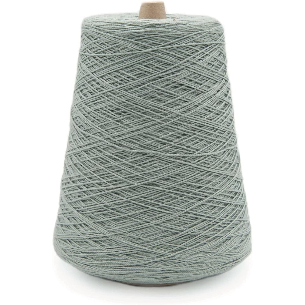 image:imageSilk City Fibers 52 Perle Mercerized Cotton Yarn for Machine Knitting Weaving and Crochet Hemp 1 Cone Designer Yarn for Premium Garments Delicate Shawls and Fingering Weight ProjectsSlate