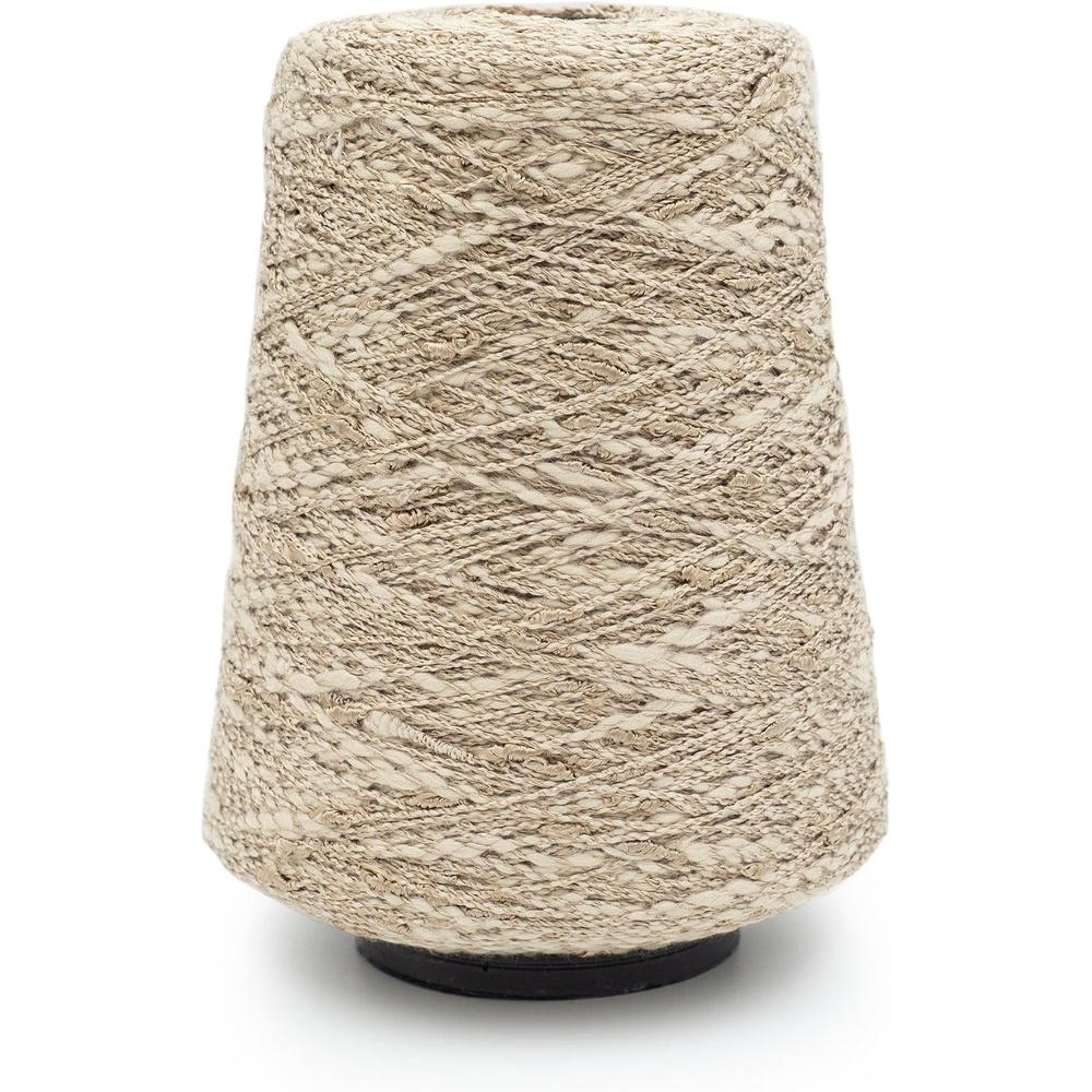 image:imageSilk City Fibers Avanti Rayon Slub Cotton Blend Yarn for Machine Knitting Weaving and Crochet Sky 1 Cone Designer Yarn for Premium Garments Textured Shawls and DK Weight Novelty ProjectsMushroom