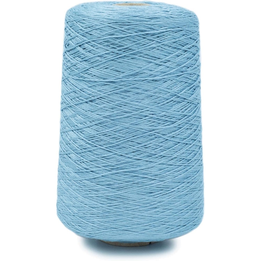 image:imageSilk City Fibers Bambu 7gg 100 Viscose derived from Bamboo Yarn for Machine Knitting Weaving and Crochet Red Passion 1 Cone Designer Yarn for Garments Soft Shawls and Fingering Weight ProjectsBlue Mist