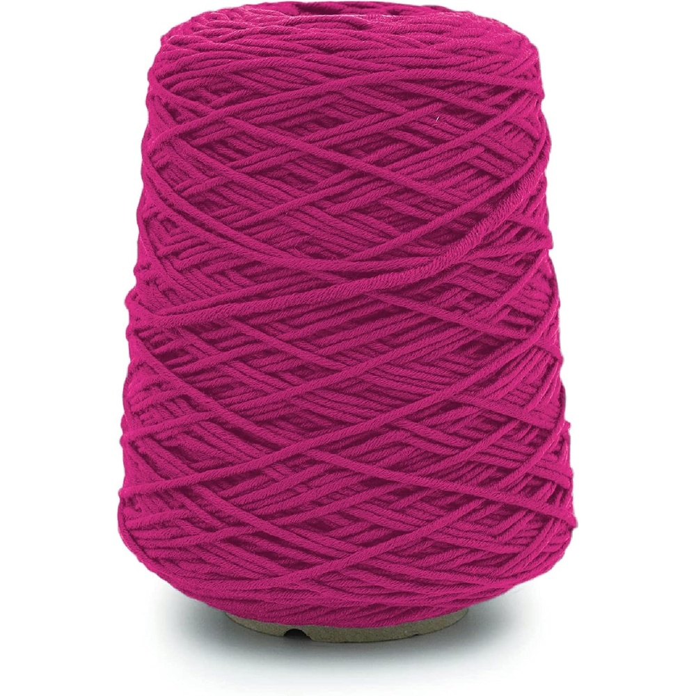 image:imageSilk City Fibers Chunky Merino Wool Yarn for Machine Knitting Weaving and Crochet Nero 1 Cone Classic Designer Yarn for Premium Garments Soft Scarves and Bulky BlanketsPink Cerise