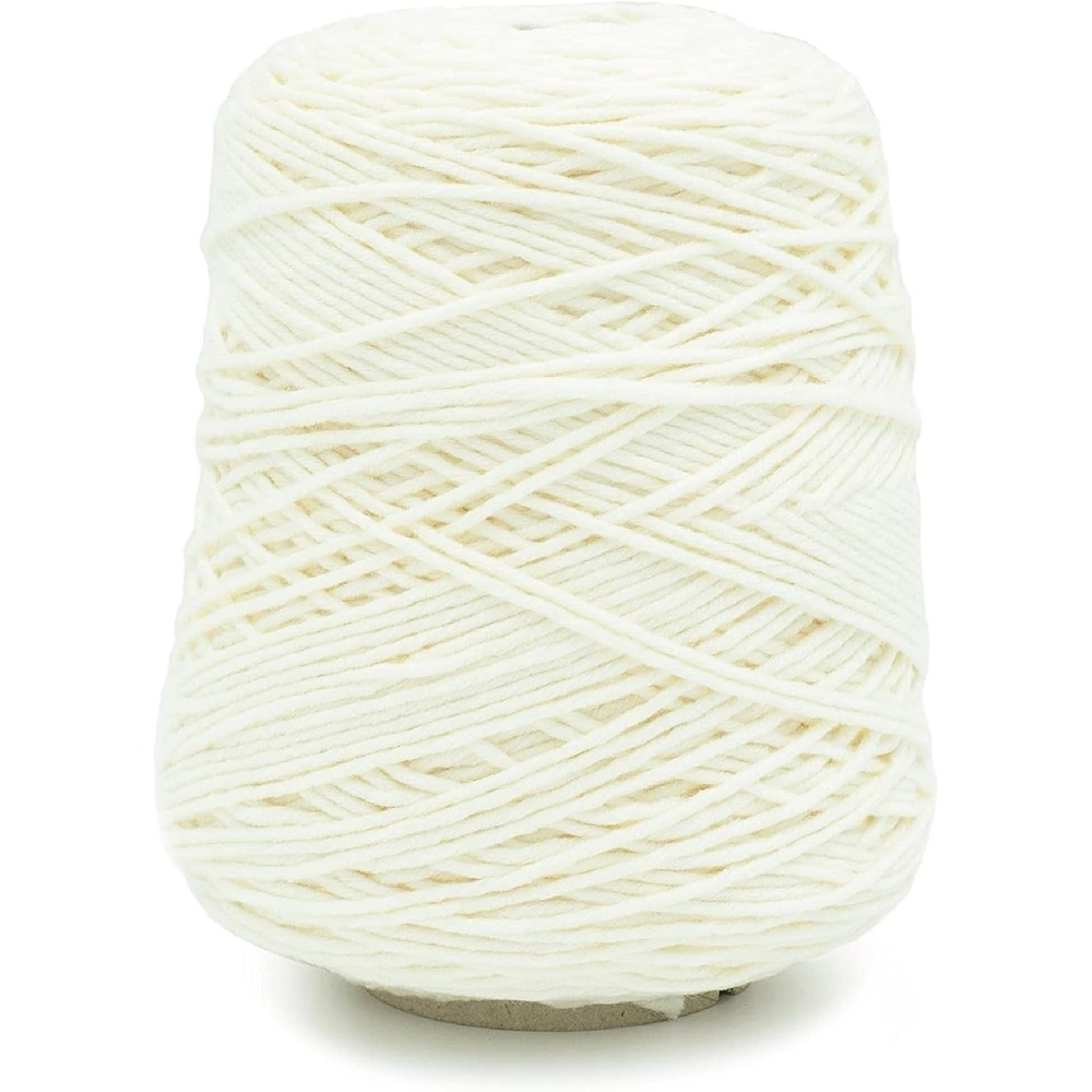 image:imageSilk City Fibers Chunky Merino Wool Yarn for Machine Knitting Weaving and Crochet Nero 1 Cone Classic Designer Yarn for Premium Garments Soft Scarves and Bulky BlanketsRice