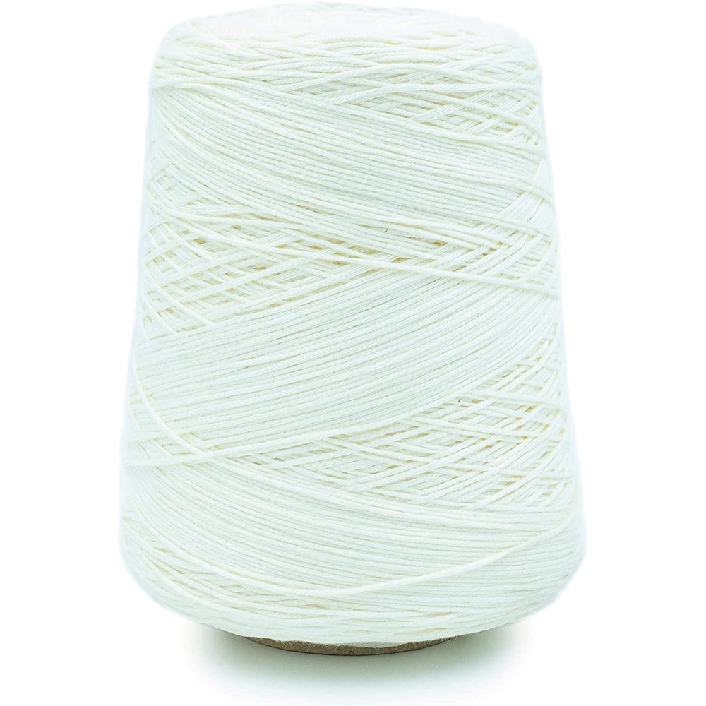 image:imageSilk City Fibers Cotton Bambu Blended Yarn for Machine Knitting Weaving and Crochet Honey 1 Cone Designer Yarn for Premium Garments Soft Shawls and DK Weight ProjectsNaturale