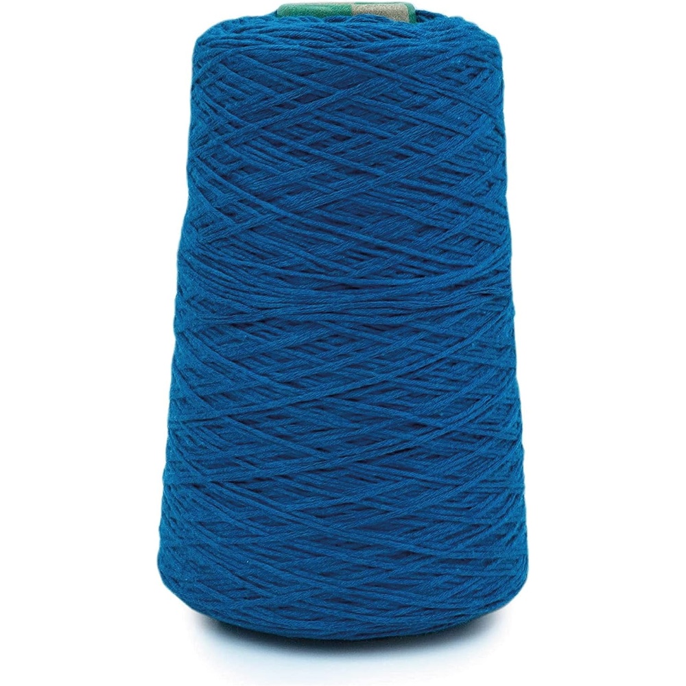 image:imageSilk City Fibers Cotton Bambu Blended Yarn for Machine Knitting Weaving and Crochet Honey 1 Cone Designer Yarn for Premium Garments Soft Shawls and DK Weight ProjectsBlue Steel