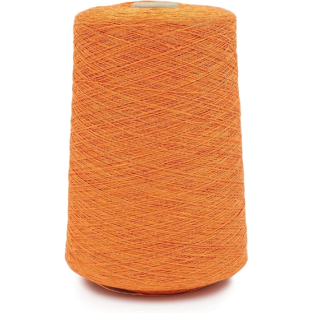 image:imageSilk City Fibers Linen 14 100 Fine Linen Yarn for Machine Knitting Weaving and Crochet Teal 1 Cone Designer Yarn for Premium Garments Soft Shawls and Lace Weight ProjectsTangerine
