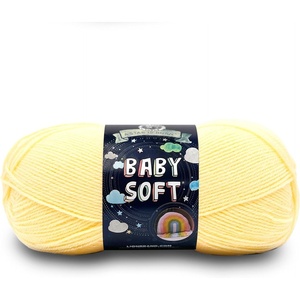 (1 Skein) Lion Brand Yarn Babysoft Baby Yarn Yarn, Sweet Pea(Lemonade)