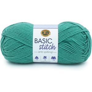 (1 Skein) Lion Brand Yarn Basic Stitch Anti Pilling Yarn, Fairview(Beryl)