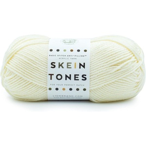 (1 Skein) Lion Brand Yarn Basic Stitch Anti Pilling Yarn, Fairview(Ivory)