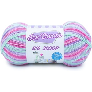 (1 Skein) Lion Brand Yarn Ice Cream Big Scoop Yarn, Unicorn