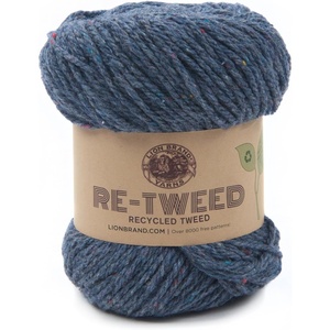 (1 Skein) Lion Brand Yarn ReTweed Yarn, Hay(Dutch Blue)
