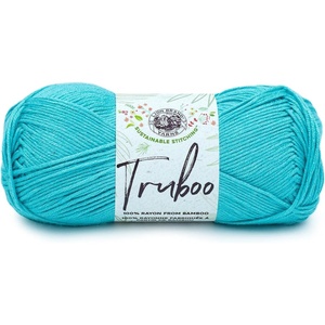 (1 Skein) Lion Brand Yarn Truboo Yarn, Light Pink(Aqua)