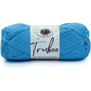 (1 Skein) Lion Brand Yarn Truboo Yarn, Light Pink(Blue)