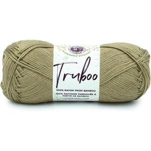 (1 Skein) Lion Brand Yarn Truboo Yarn, Light Pink(Khaki)