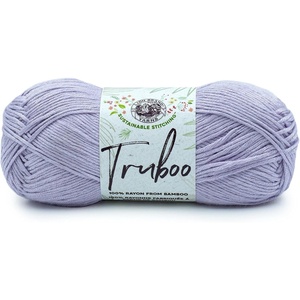(1 Skein) Lion Brand Yarn Truboo Yarn, White(Lilac)