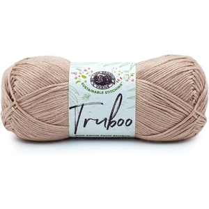 (1 Skein) Lion Brand Yarn Truboo Yarn, White(Tan)